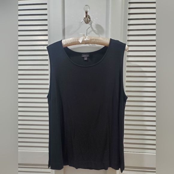 J. Jill Tops - J.Jill Black Sleeveless A-line Tank Top 2X